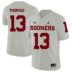 Ahmad Thomas Oklahoma Sooners Jordan Football Jersey 2019 - White