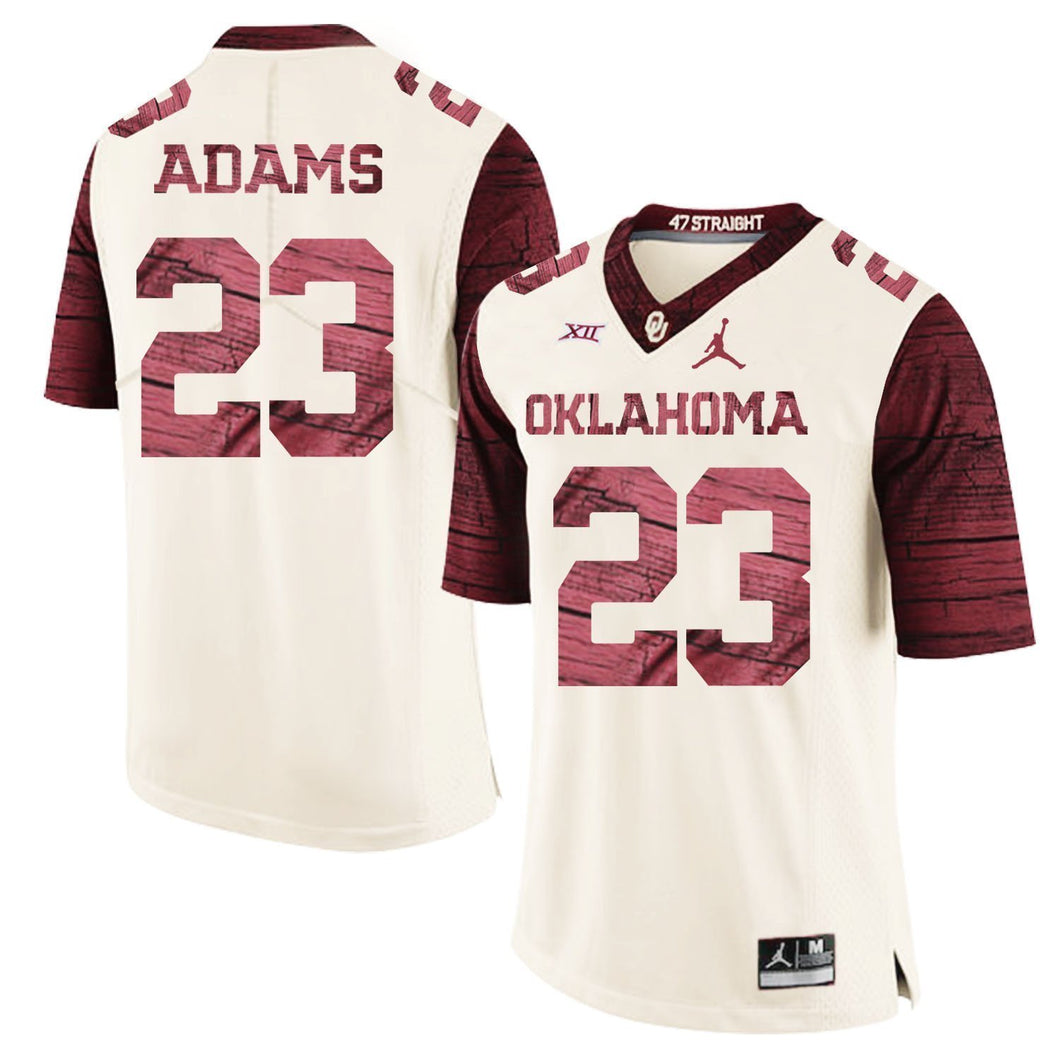 Abdul Adams Oklahoma Sooners Jordan Football Jersey 2019 - Cream