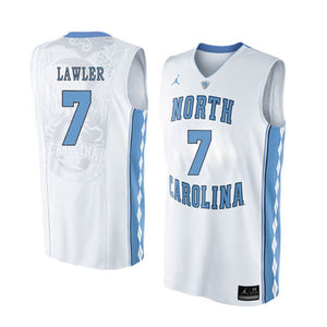 Jake Lawler North Carolina Basketball Jersey 2019-White