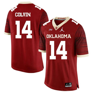 Aaron Colvin Oklahoma Sooners Jordan Football Jersey 2019 - Crimson