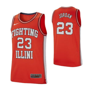 Aaron Jordan Illinois Fighting Illini Basketball Jersey 2019 - Red