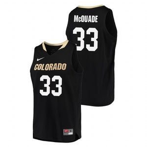 Aidan McQuade Colorado Buffaloes Basketball Jersey 2019 - Black