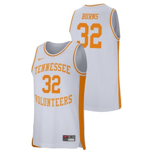 D.J. Burns Tennessee Volunteers Basketball Jersey 2019 - White