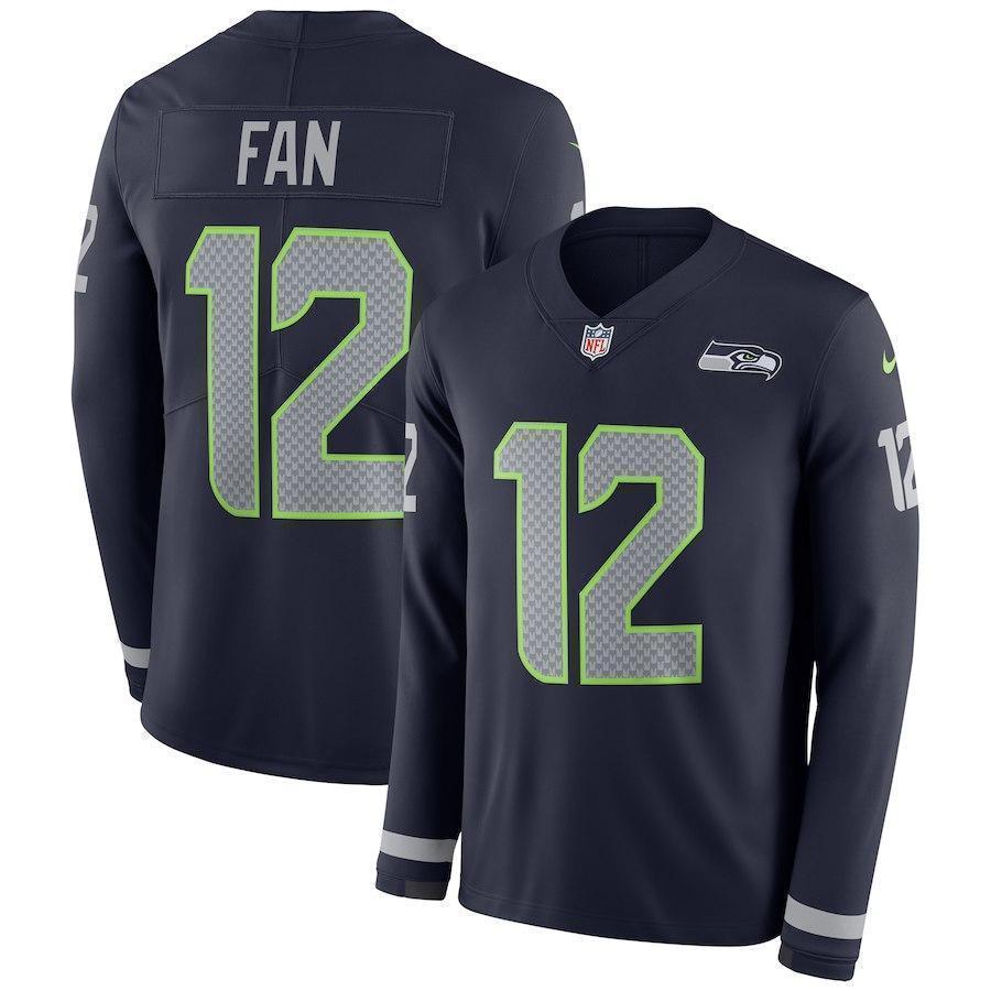 12s Seattle Seahawks Therma Long Sleeve Jersey 2019