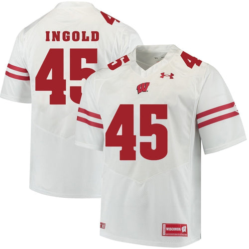 Alec Ingold Wisconsin Badgers Football Jersey 2019 White