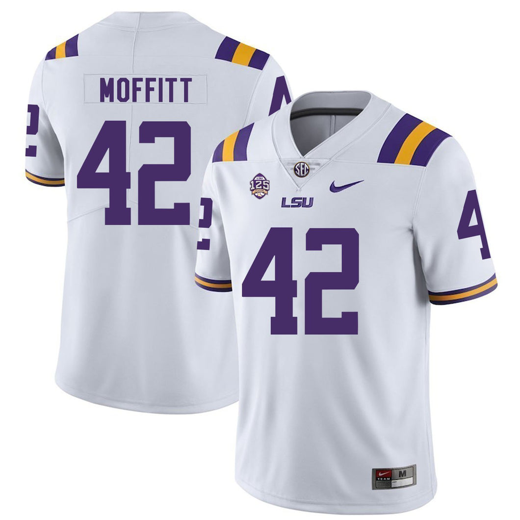 Aaron Moffitt LSU Tigers Football Jersey 2019 - White