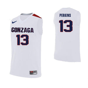 Josh Perkins Gonzaga Bulldogs Basketball Jersey 2019-White