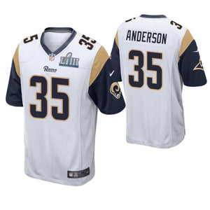 C.J. Anderson Los Angeles Rams Super Bowl LIII Game Jersey 2019