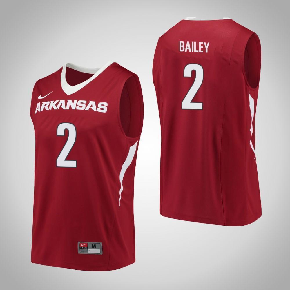 Adrio Bailey Arkansas Razorbacks Basketball Jersey 2019 - Red