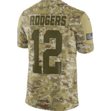 Load image into Gallery viewer, Aaron Rodgers Green Bay Packers Game Jersey 2019 Camo