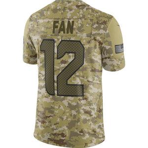 12s Seattle Seahawks Game Jersey 2019 Camo