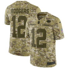 Load image into Gallery viewer, Aaron Rodgers Green Bay Packers Game Jersey 2019 Camo